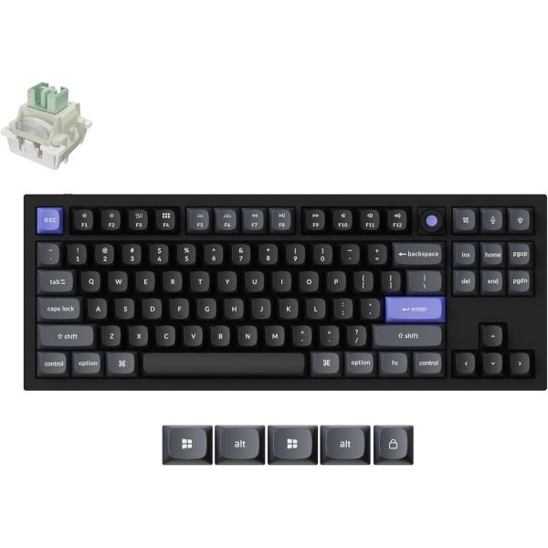 Keychron [해외] Keychron 키크론 Q3 HE 8K 마그네틱 스위치 키보드 작동 지점 조절 가능 런처 웹 앱 지원 풀 메탈 바디 PBT 키캡 Mac Window