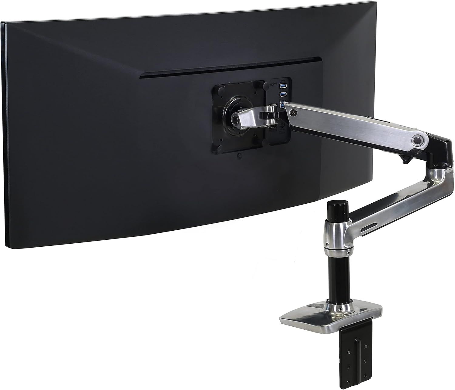 [해외] Ergotron – LX 모니터 암, 싱글 책상 마운트 최대 34인치, 7~25파운드, VESA 75x75mm 또는 100x100mm의 평면 커브드