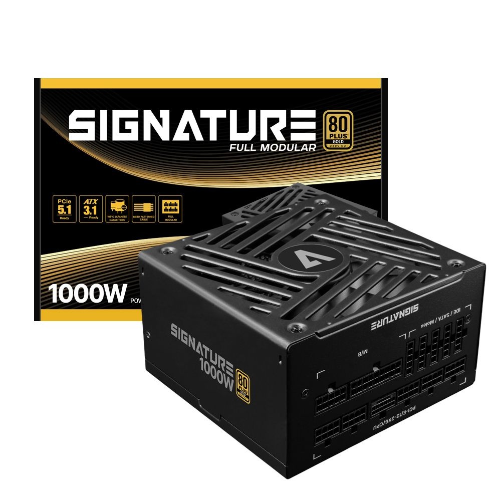 에이원 AONE 시그니처 1000W 80PLUS 골드 풀모듈러 ATX 3.1 블랙 PC 파워