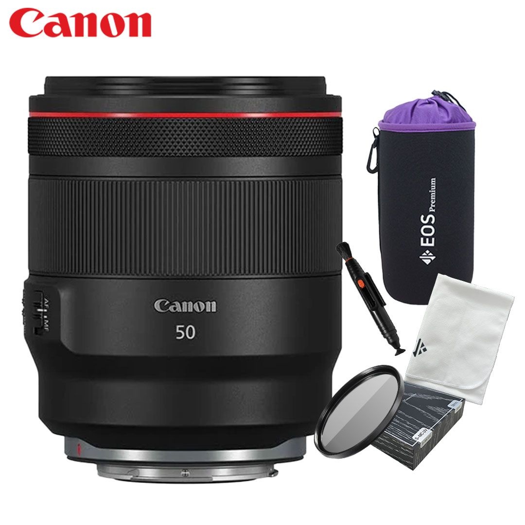 캐논 RF 50mm F1.2 L USM + 악세사리 4종 패키지 (MCUV 필터/방수파우치) -JKW