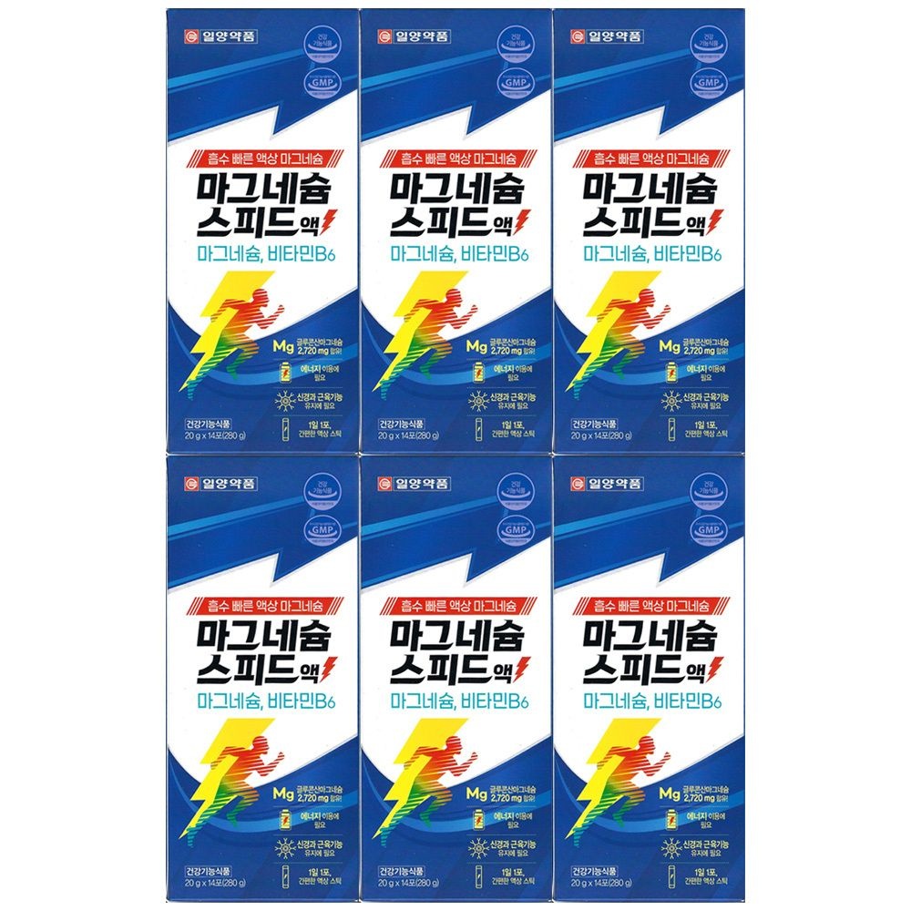 일양약품 마그네슘 스피드액 20g x 14포 6개 / 써클