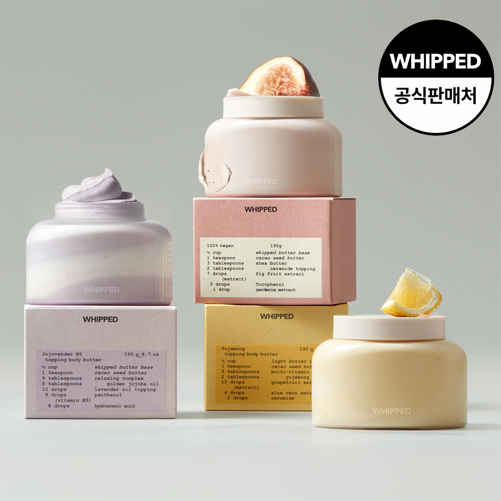 휩드 비건 토핑 바디버터 190g (3종 택1)