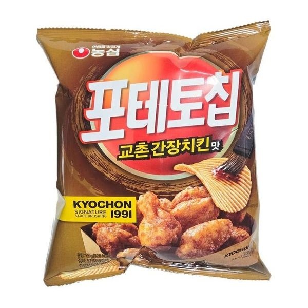 [농심]  농심 포테토칩 교촌간장치킨맛 55g  1개