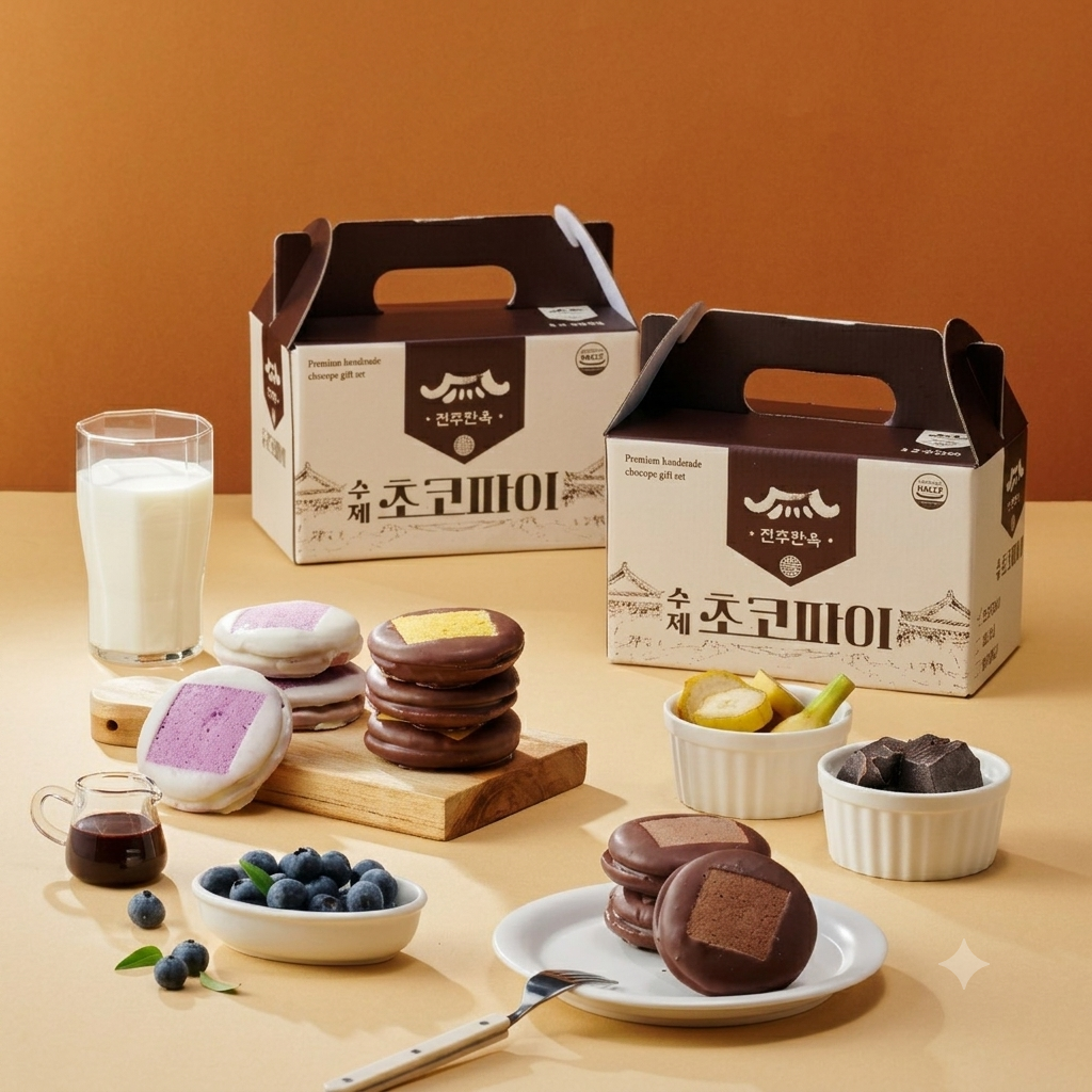 전주한옥 수제 초코파이 400g(40g*10개입)