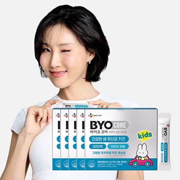 [CJ공식]바이오코어 300억 키즈유산균 60포 5박스