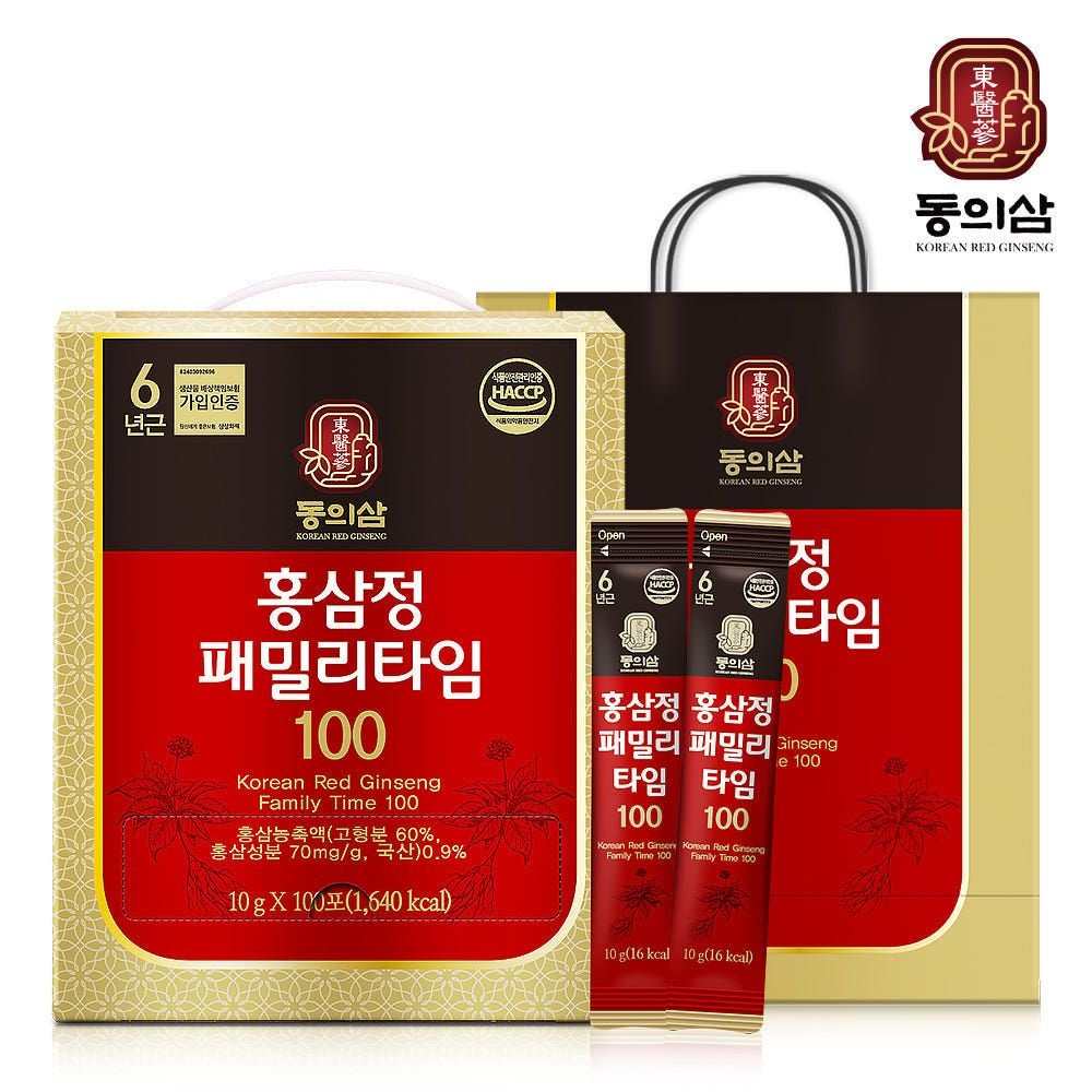 [롯데온]홍삼정 패밀리타임 100포 (39,940원/무료)