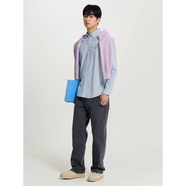 빈폴 빈폴 26SS 변형 깅엄 체크 셔츠 - 스 블루BC6264C17Q REV990 LKY001