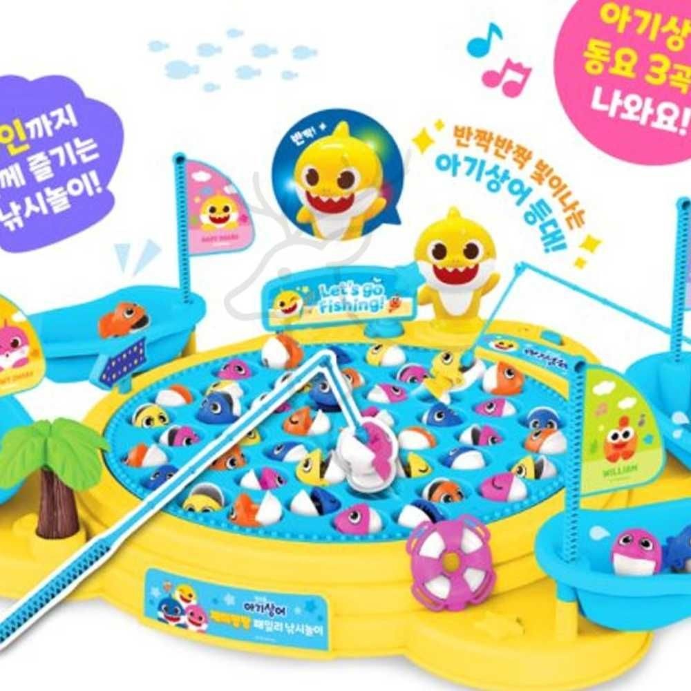 멜로디 자석 낚시놀이세트 유아 어린이 낚시게임 아기상어 6세선물 남아선물 4세남아선물 손녀선물