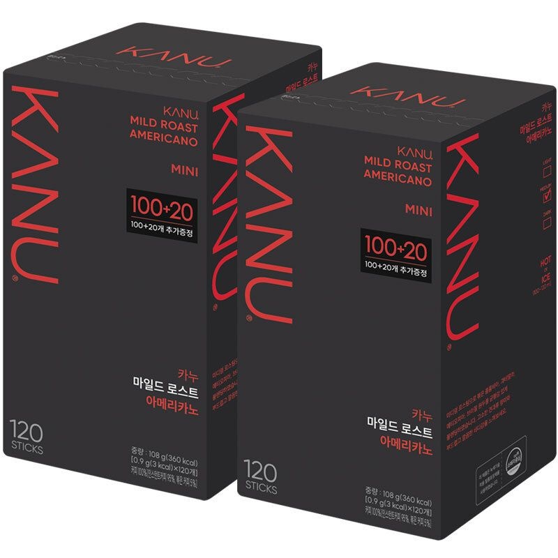 [롯데백화점] 동서식품 맥심 카누 마일드미니 100T+20T x 2개