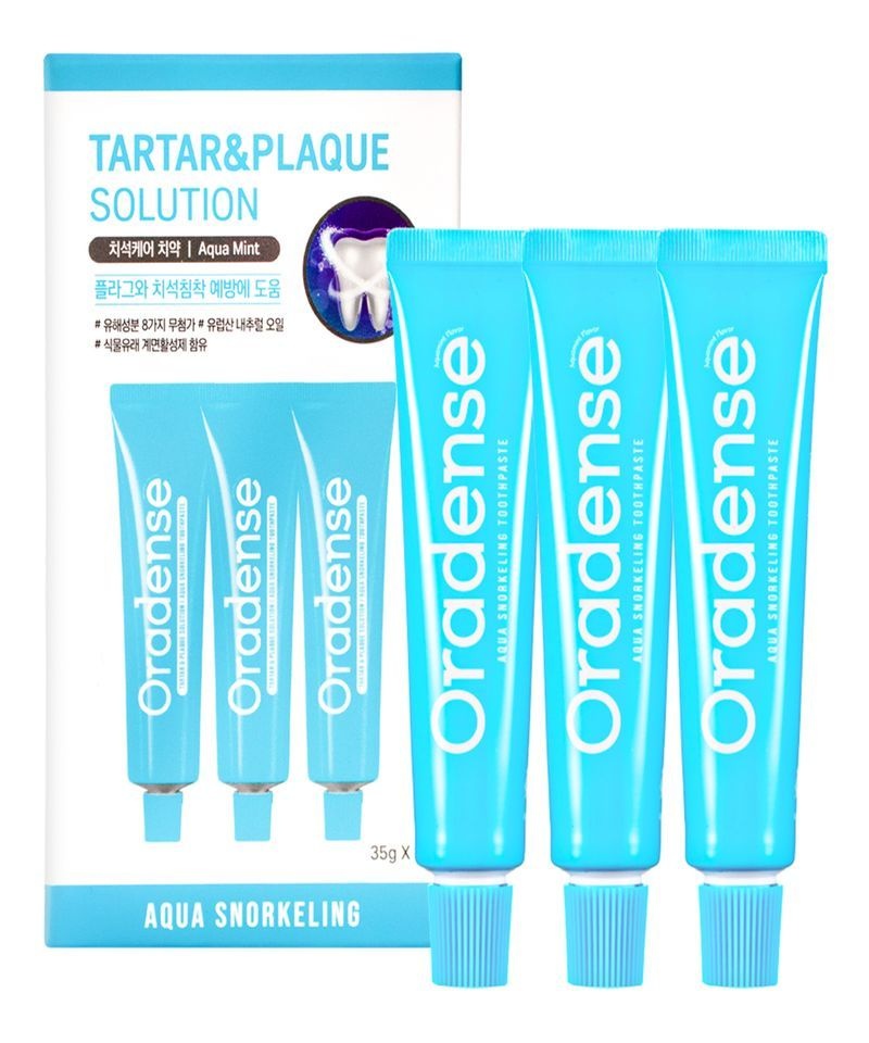 ORADENSE 아쿠아스노클링 치석케어 치약 35g, 3개입 4145463