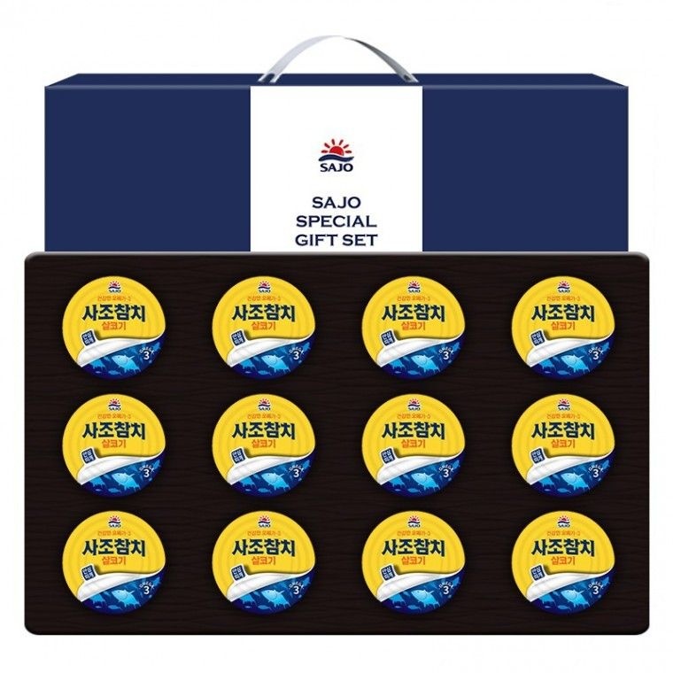 사조 참치세트12호 살코기참치12P 캔참치 선물세트 명절 can tuna