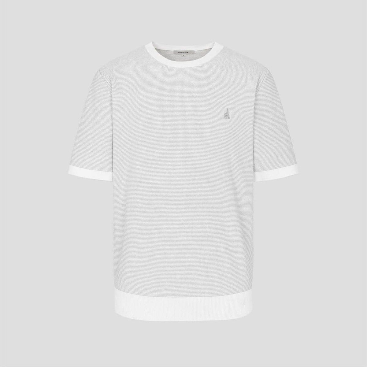 빈폴 26SS 30%OFF 투톤 텍스쳐 라운드 니트 라이트 그레이 BC6351C312 BC6351C312 UKW547 HSM527