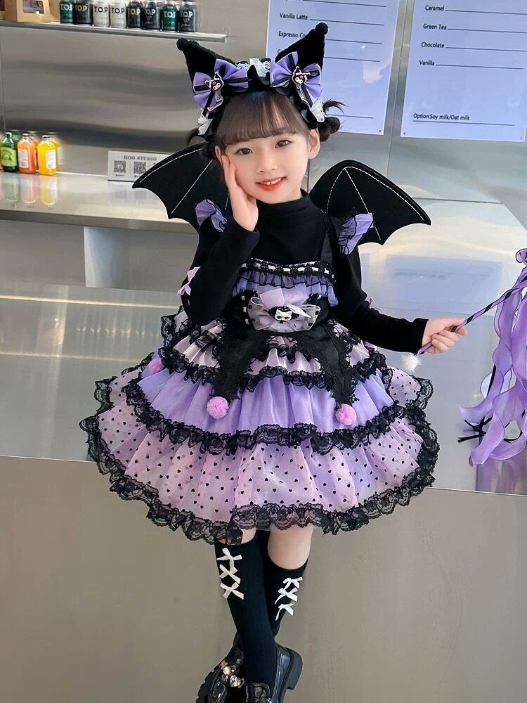 여자 코스튬 할로윈 쿠로미 드레스 산리오 의상 무대복장 마녀