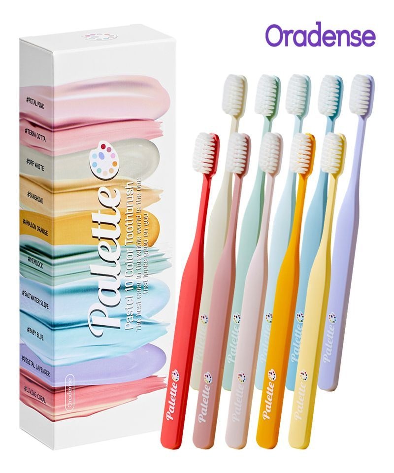ORADENSE 팔레트칫솔 파스텔 소프트 10개입 4144432