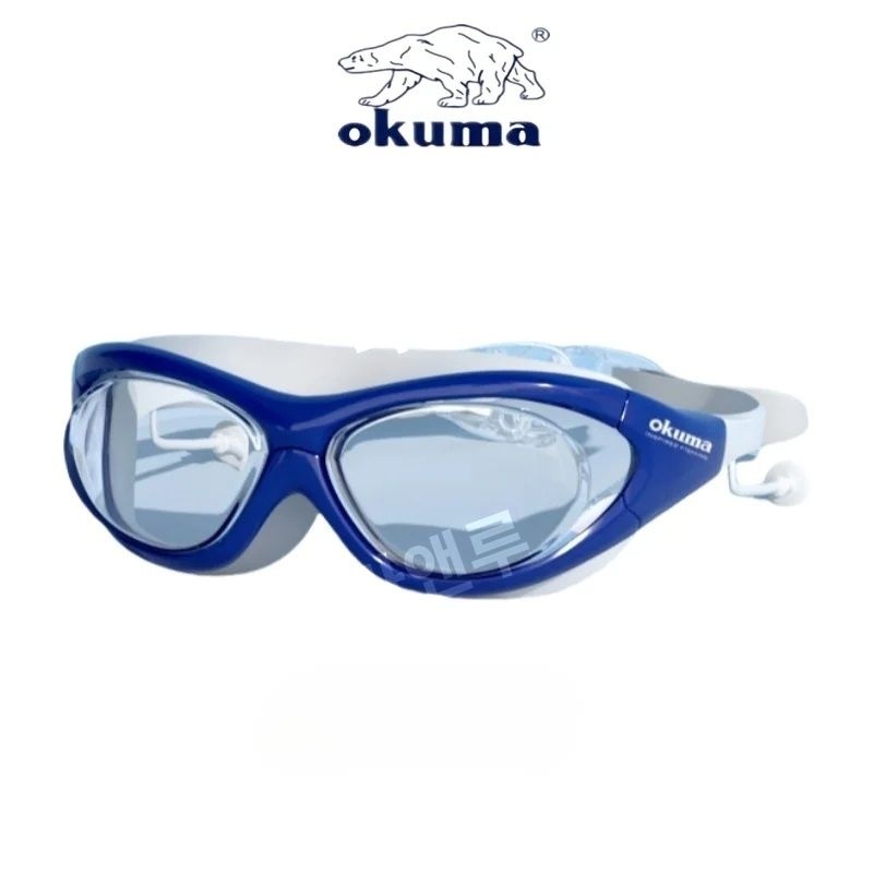 Okuma 수영 수경 실리콘 안티포그 고글 버클형 스트랩 안경
