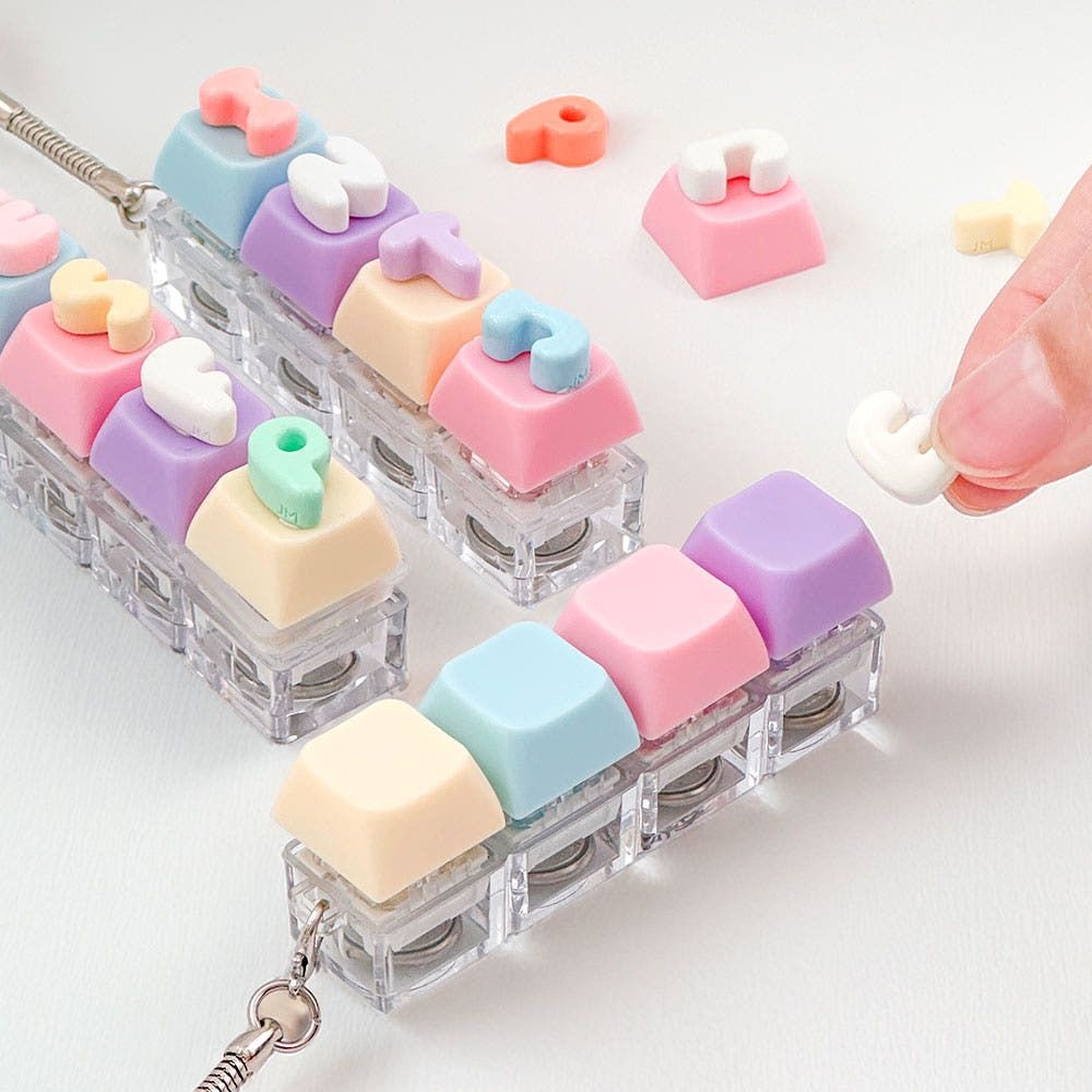 키캡 키링 나만의 LED MBTI 키보드 키링 만들기 (2개)