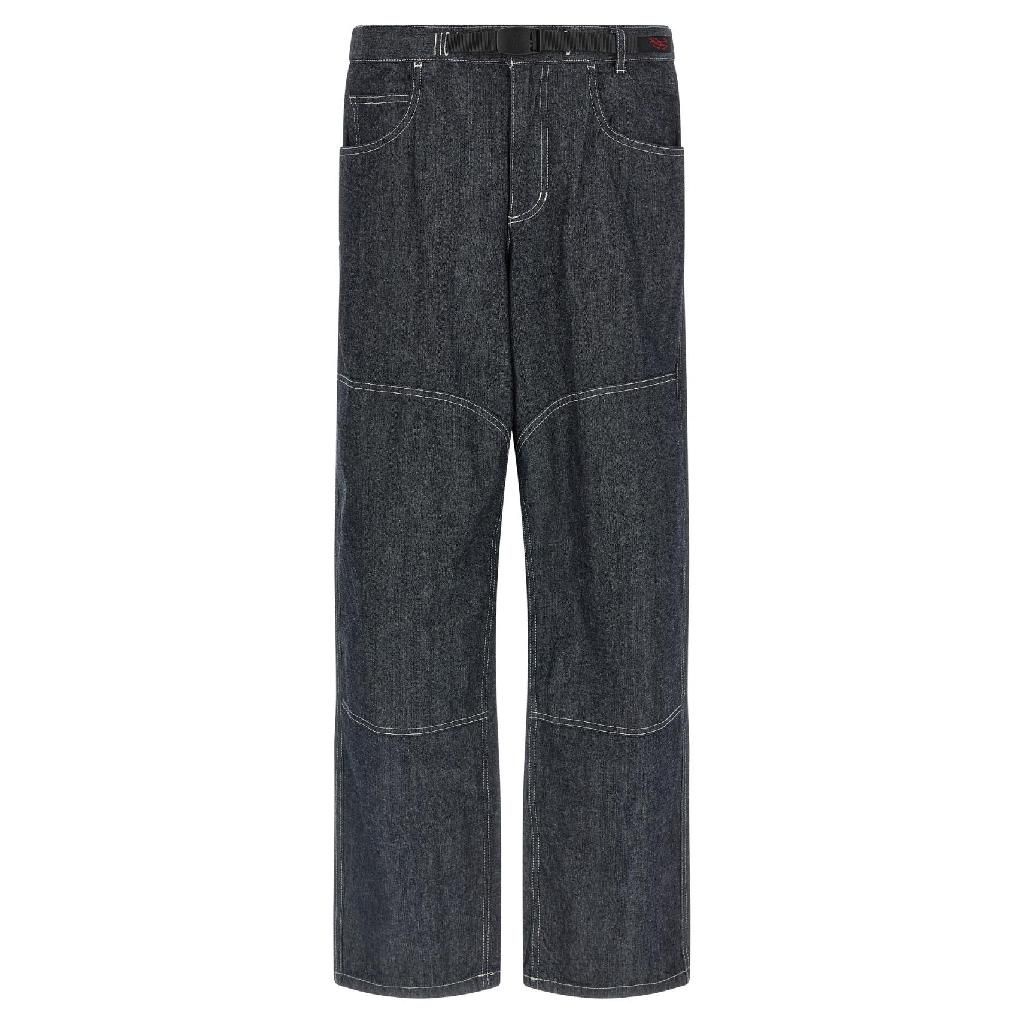 그라미치 Japanese Chambray Double Knee jeans Blue G6SMP015NAVY [관부가세포함]