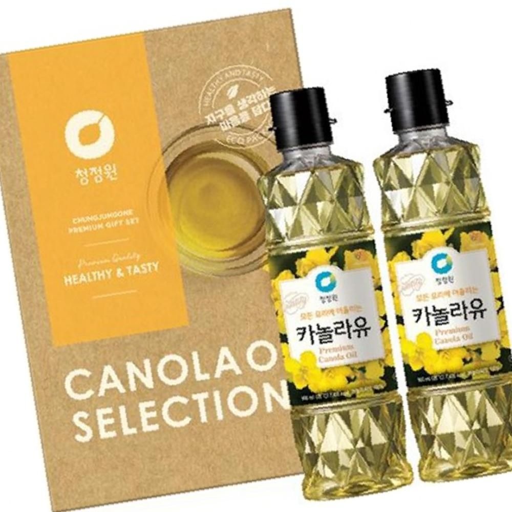 식용유 선물세트 2호 카놀라유 추석 청정원 26년