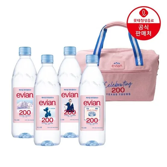 (본사직영) 에비앙 생수 500ml 24펫+200주년 한정판 가방 증정