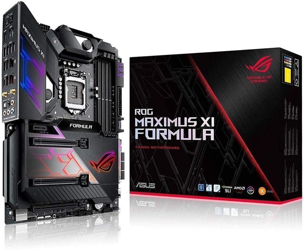 Asus ROG Maximus XI 포뮬러 LGA1151(인텔 8세대 및 9세대) ATX DDR4 HDMI M.2 USB 3.1 Gen2 Z390 게이밍 마더보드
