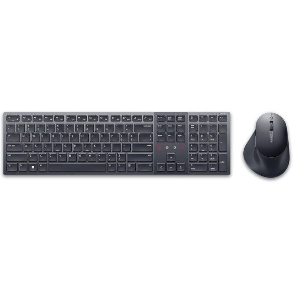 Dell KM900 프리미어 협업 키보드 및 마우스 - 줌 터치 컨트롤, 백라이트 키보드, 블루투스 5.1, 무선 주파수 2.4GHz