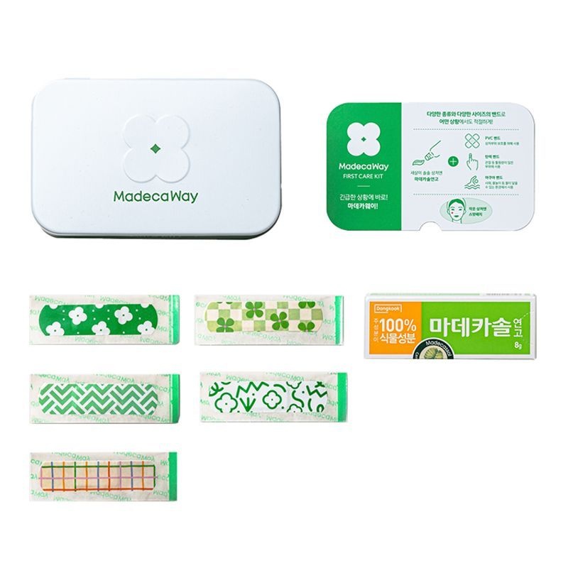DONGKOOK PHARM DONGKOOK PHARM 마데카웨이 케어키트 소형 마데카솔 연고 1개 디자인 밴드 15매입 4167155