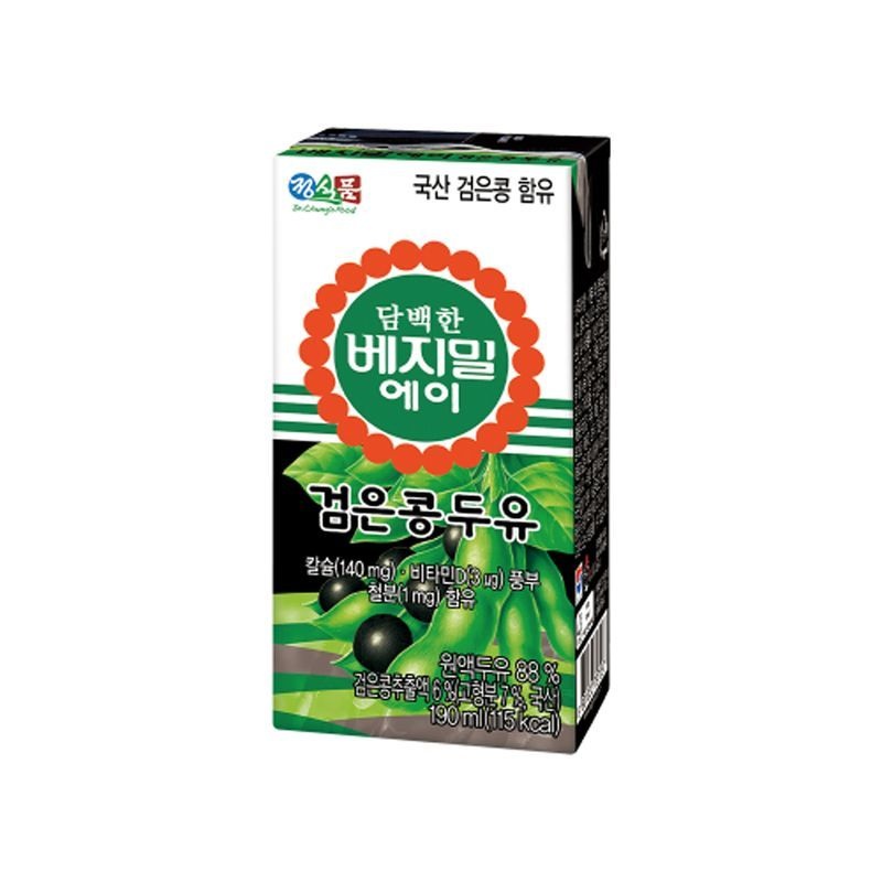 VEGEMIL 담백한 베지밀 A 에이 검은콩 두유 190mlx16팩 4143216