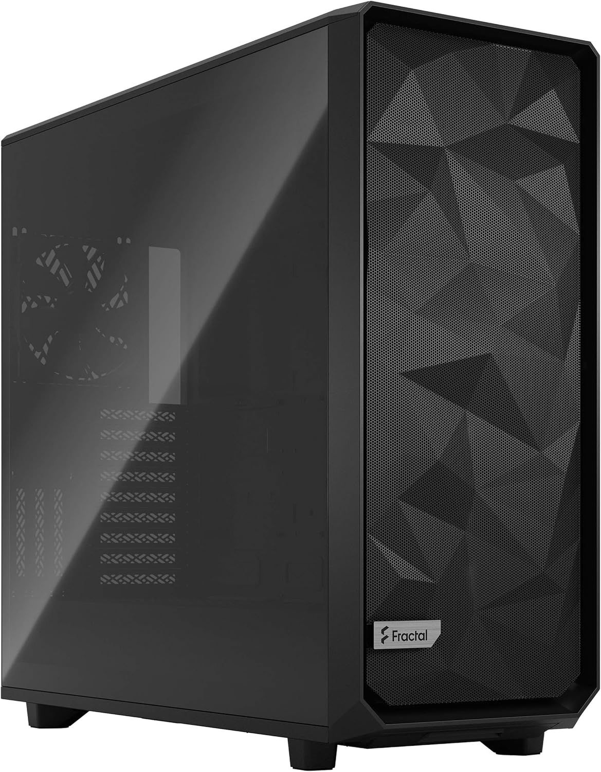 프랙탈 디자인 메시파이 2 XL 블랙 ATX 플렉시블 라이트 틴티드 강화 유리 창문 풀 타워 컴퓨터 케이스