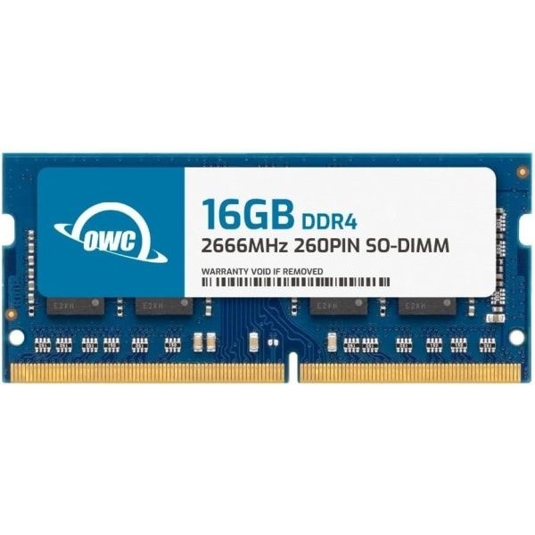 OWC 16GB DDR4 2666MHz PC4-21300 CL19 2RX8 비ECC SODIMM 1.2V 260핀 노트북 메모리 RAM 업그레이드 모듈