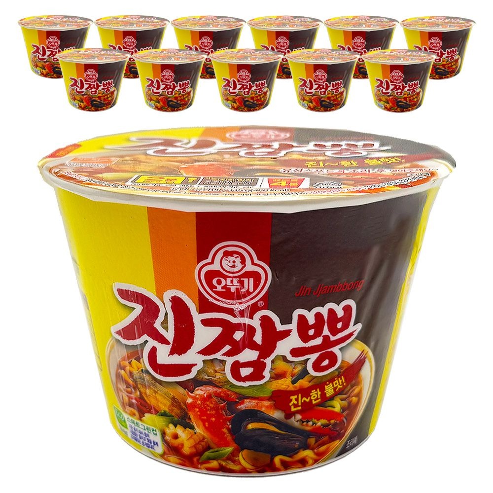 오뚜기 진짬뽕 큰컵 컵라면 115g x 12개
