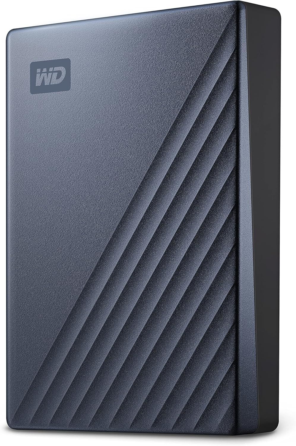 WD 5TB My Passport 울트라, 블루, 휴대용 외장 하드 드라이브, 랜섬웨어 방지 및 비밀번호 보호 기능이 있는 백업