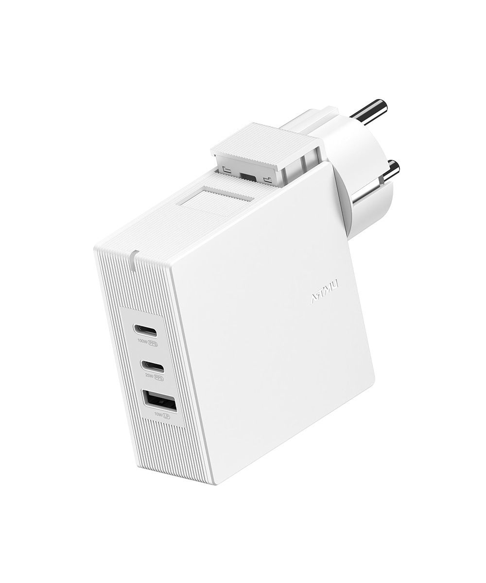[오늘출발] 아트뮤 USB PD 100W 여행용 접지 멀티 초고속충전기 GT110 화이트