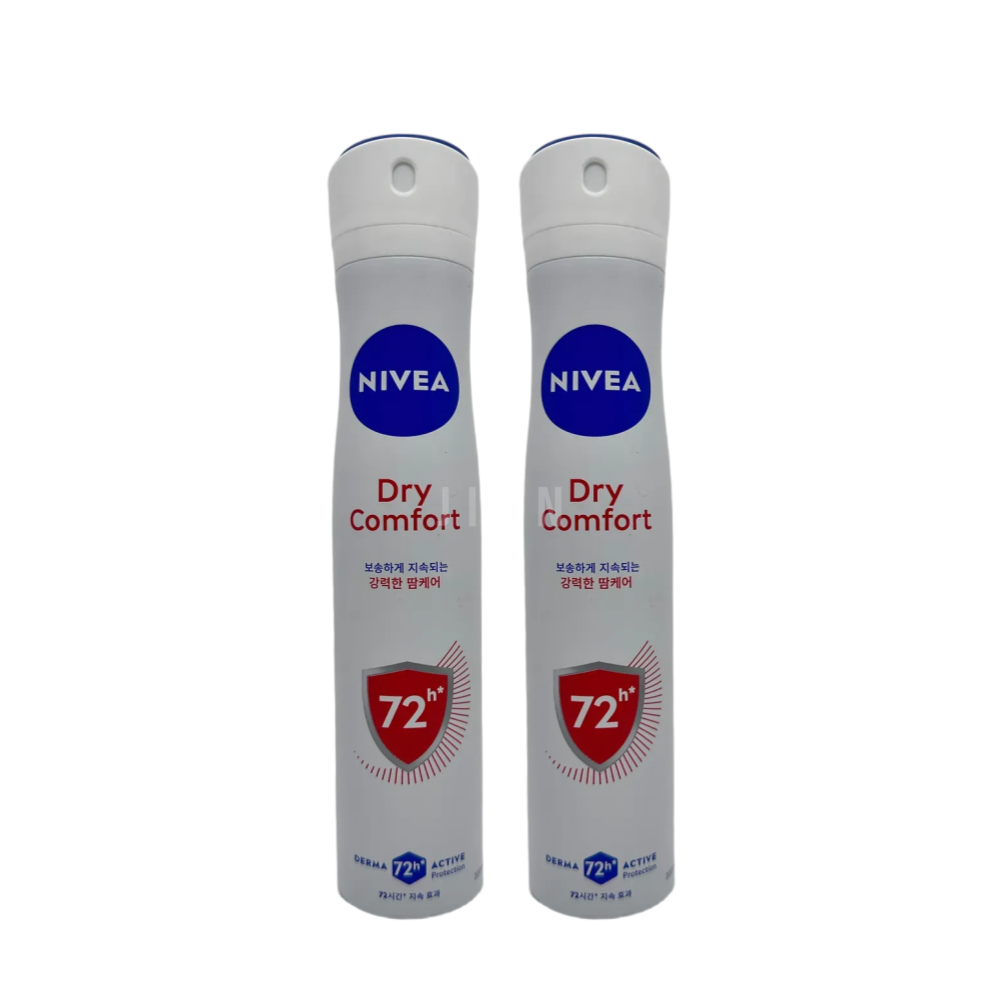 [오늘출발] 니베아 데오드란트 스프레이 드라이 콤포트 200ml x 2개 파우더향 여름철 땀케어 땀관리