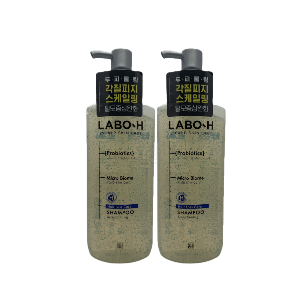 [오늘출발] 라보에이치 프로바이오틱스 탈모증상완화 두피쿨링 샴푸 400ml x 2개 탈모샴푸 두피관리