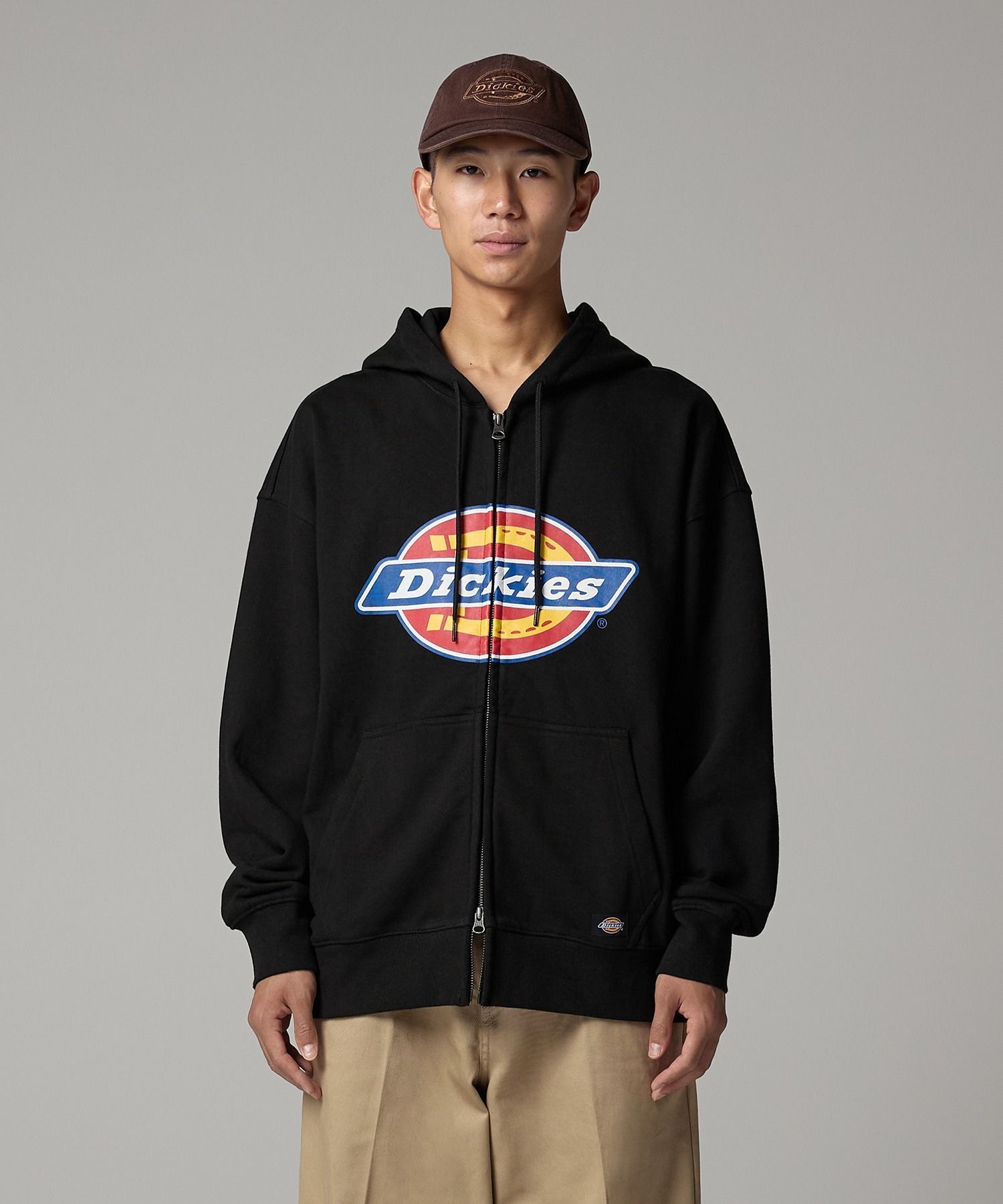 디키즈 트리 로고 집업 후디 Black DIKU252LRZH002BK0 5317250
