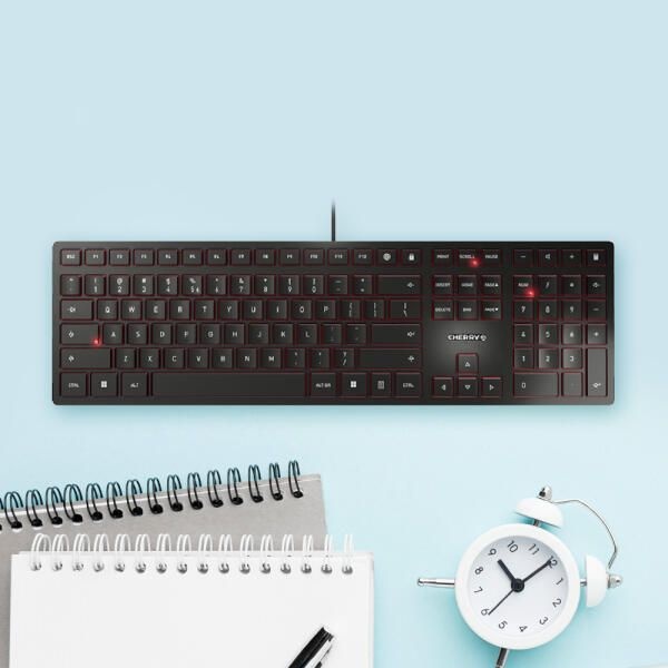 체리 아트박스/체리 체리키보드 KC6000 무소음사무용 슬림펜타그래프 블랙