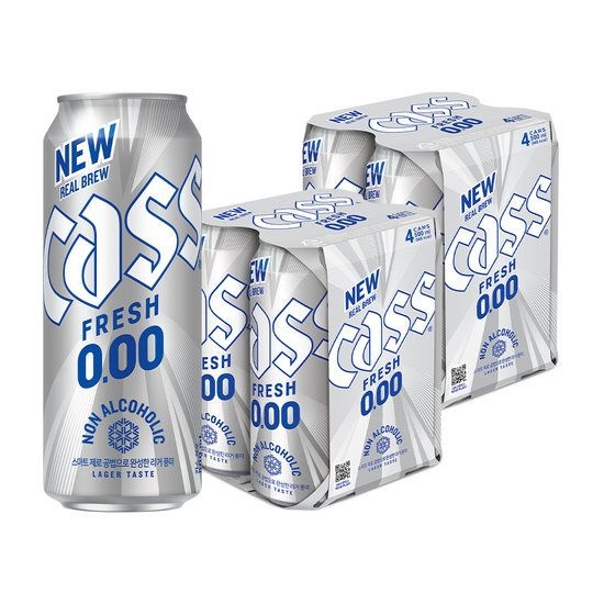 오비맥주 카스 제로 0.00 500ml 8캔 논알콜 무알콜맥주맛 503734