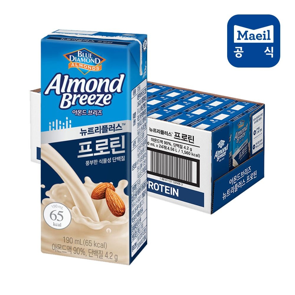 [온세일]아몬드브리즈 뉴트리플러스 프로틴 190ml 24팩