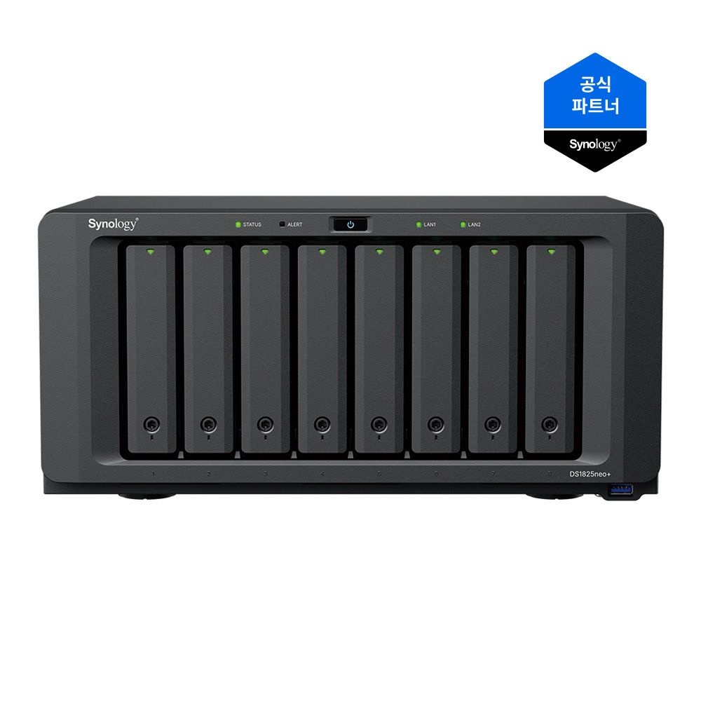 [오늘출발] 시놀로지 DS1825NEO+ NAS 8TB [8TBX1EA] HAT3320 HDD 장착 [초기설정 100% 무료원격지원]