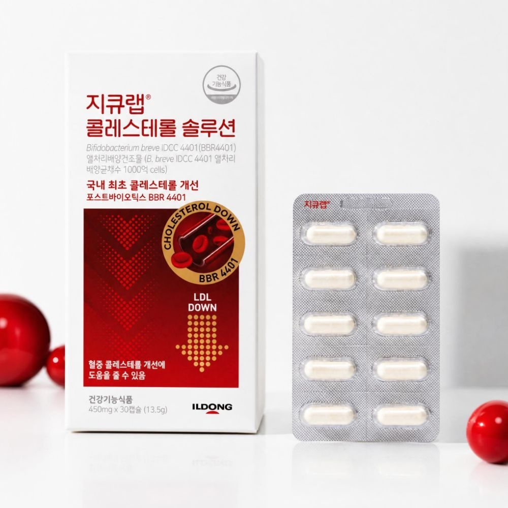 지큐랩 콜레스테롤 솔루션 450mg 데일리 혈중 콜레스테롤케어