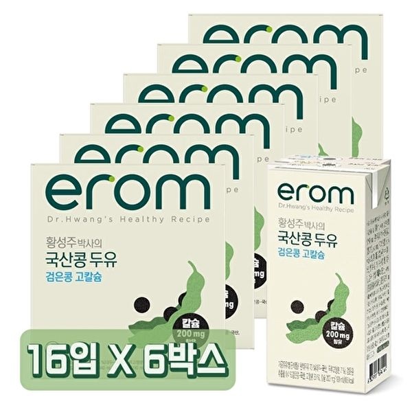 이롬 [이롬]이롬황성주검은콩고칼슘두유 190ml x 96팩