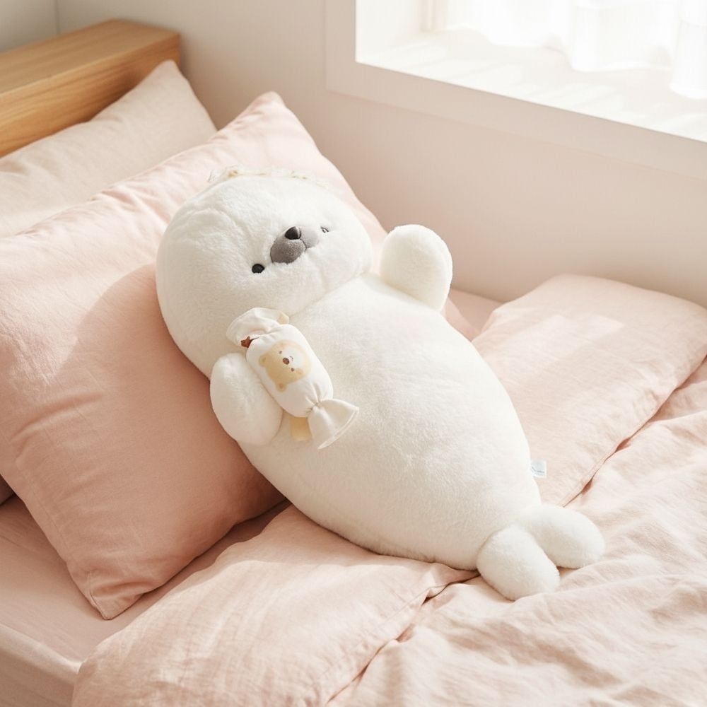벨라솜 통통이 하프물범 북극물범 선물용 바디필로우 물개 베개
