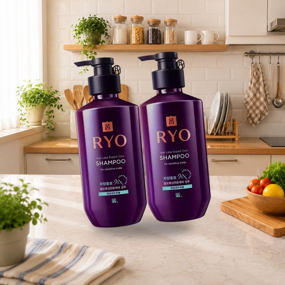 려 자양윤모 샴푸 민감두피용 400ml 2개