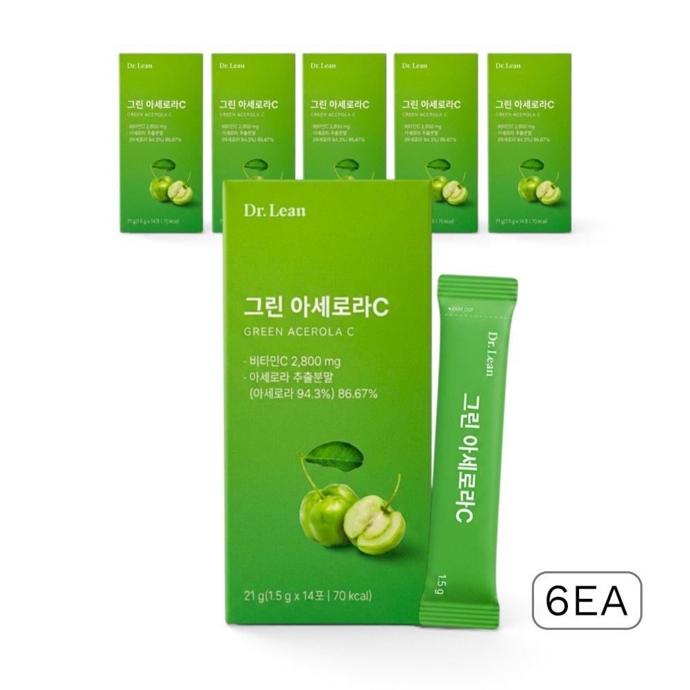닥터린 비타민 그린아세로라 C 분말 200mg 14포 6개