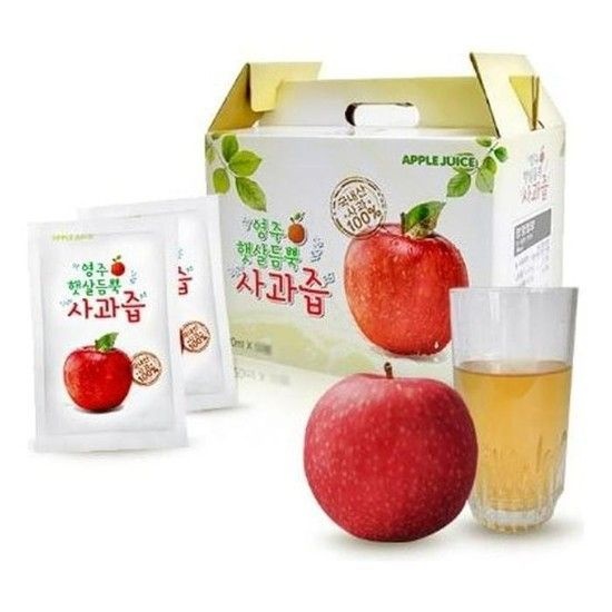 [룽스_6816]영주햇살듬뿍 과일즙 사과즙 100ml 50팩 (51910308)