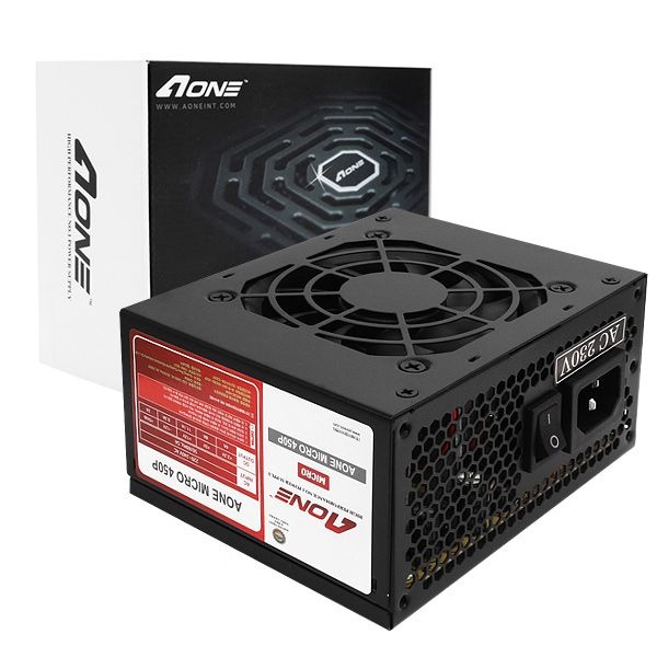 에이원 200W mATX PC 파워 서플라이 MICRO 450P 박스