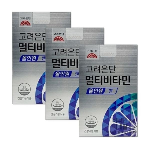 고려은단 멀티비타민 올인원 맨 60정 3박스 6개월분 dn