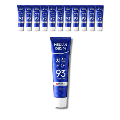 메디안 치석케어 오리지널 치약 120g 12개 1박스
