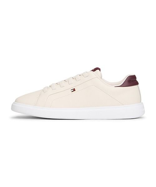TOMMY HILFIGER 타미힐피거 아이콘 코트 밴딩 라이트 스니커즈-크림9(T52G0ARS100WT10F5) () 남성스니커즈 5645635