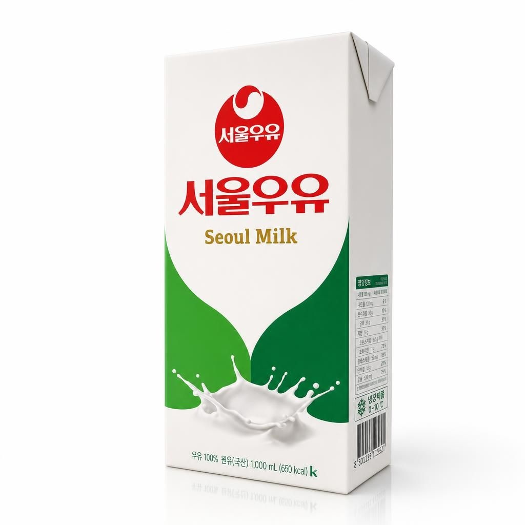 서울우유 멸균우유 팩우유 1000ml 1L 20팩
